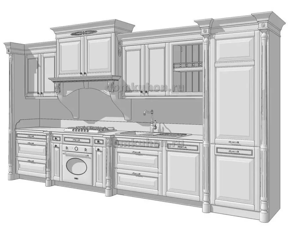Кухня прямая - Франческо 3
